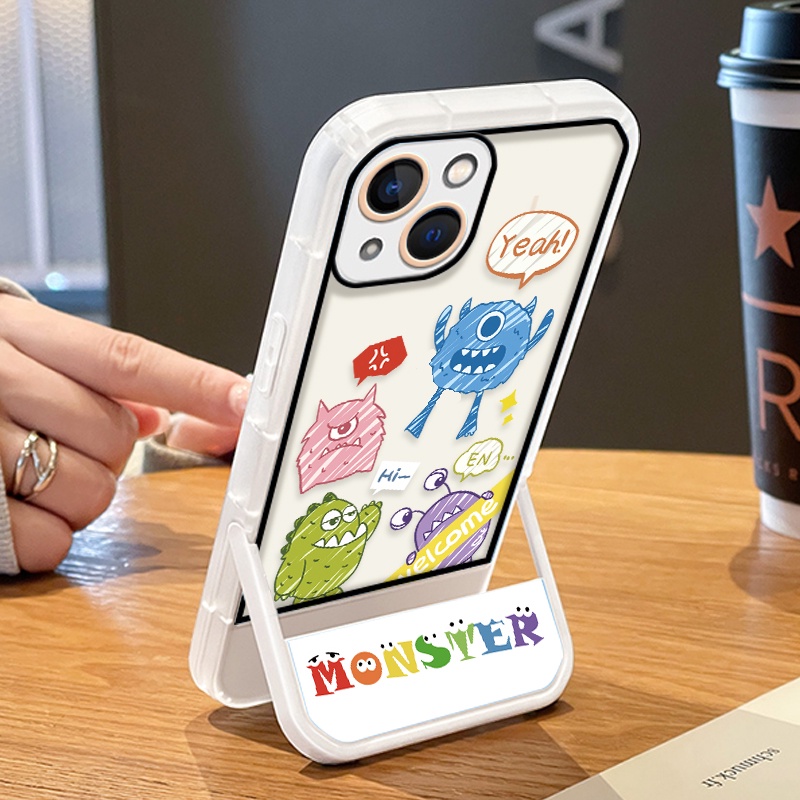 Ốp Điện Thoại Silicone Mềm Chống Sốc In Hình Quái Vật Cho IPhone 13 12 11 Pro Max SE 2020 X XR XS 8 7 6S 6 Plus