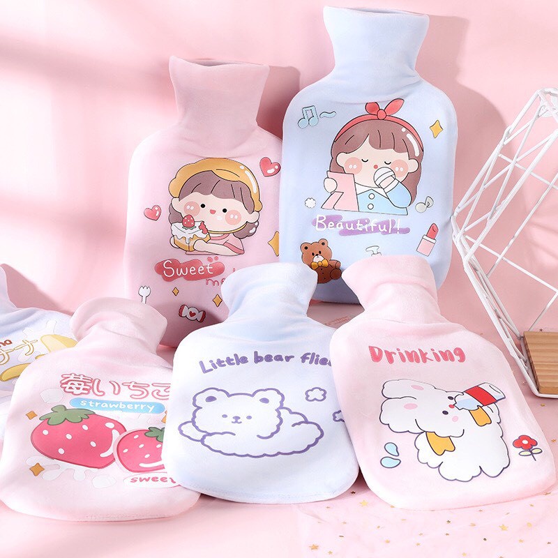 Túi Chườm Thỏ Bunny 1000ml, Túi Chườm Nóng, Túi chườm giảm đau bụng kinh Zanmoo