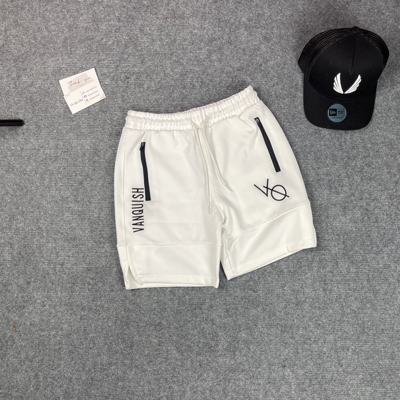 Quần thun nam thể thao DO GYM SHOP logo thêu, thun poly 4 chiều thoáng mát