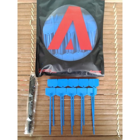 Set 100s Dây rút nhựa tự khóa dùng để đánh dấu dây cáp, có bút viết chống xóa đi kèm