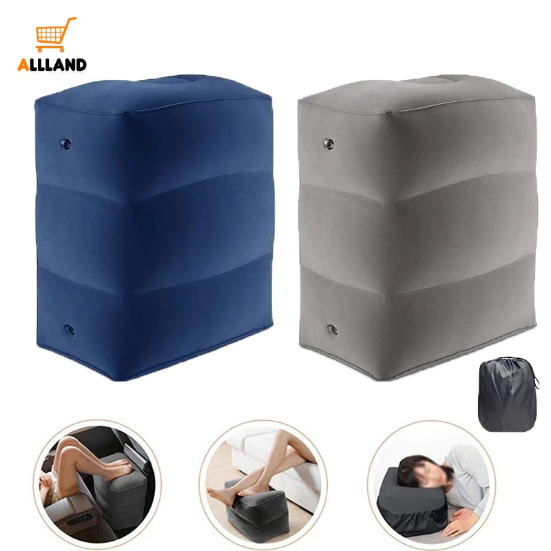 Gối Kê Chân Bơm Hơi Giảm Đau Tăng Chiều Cao Có Thể Điều Chỉnh Dành Cho Người Lớn/Trẻ Em/Xe Buýt