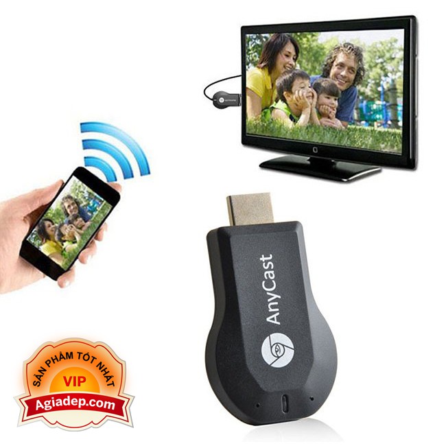 [ Anycast thiết bị kết nối điện thoại với màn hình TV tivi ( HDMI không dây wireless ) - Xịn của Agiadep.com_LoanNguyen