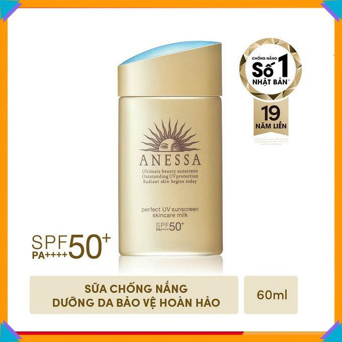 [ 𝐒𝐚𝐥𝐞 𝟓𝟎% ] Kem Chông Nắng Aness`a ⚡️𝑪𝒉𝒖𝒂̂̉𝒏 𝑪𝒉𝒊́𝒏𝒉 𝑯𝒂̃𝒏𝒈 ⚡️ UV Nhật , Milk 60ml | BigBuy360 - bigbuy360.vn