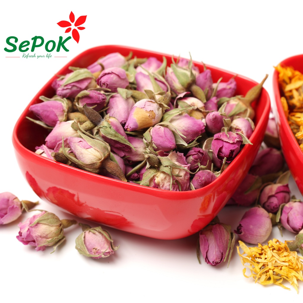 Nụ Hoa Hồng Hữu Cơ Sấy Khô 100g - Làm Trà Dưỡng Nhan, Bồi Bổ Cơ Thể Sepok