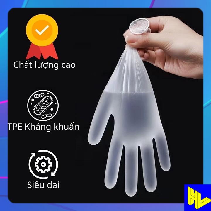 Găng tay nấu ăn làm bếp siêu dai Victoria Bay hộp 100c chất liệu TPE không mùi an toàn với da tay