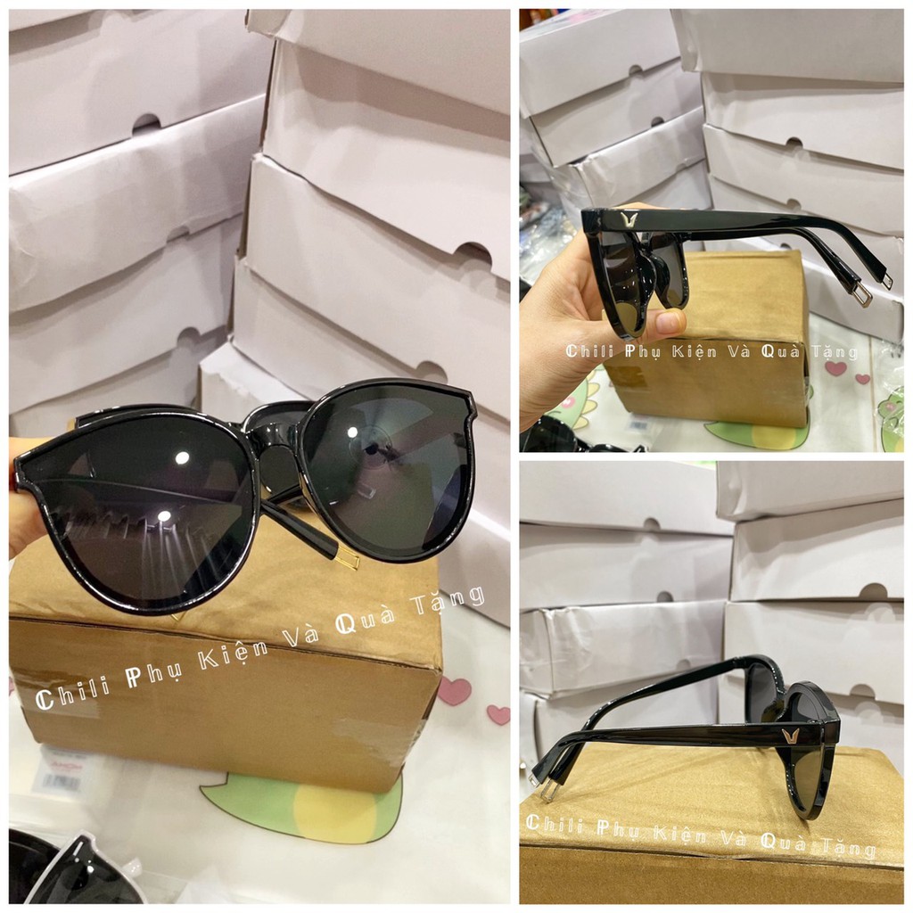 K4 - Kính mát nam nữ, mắt kiếng râm thời trang chống nắng du lịch màu đen Chữ V | BigBuy360 - bigbuy360.vn