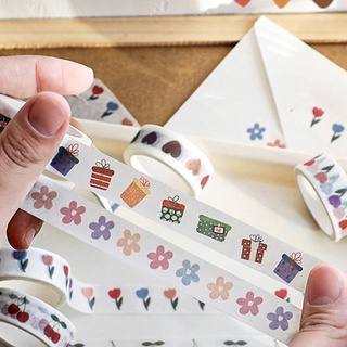 Cuộn băng dính Washi 5m trang trí dễ thương