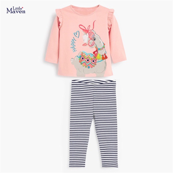 BST bộ cotton động vật Little Maven/Malwee cho bé gái 2-8 tuổi - Little Maven Official Store