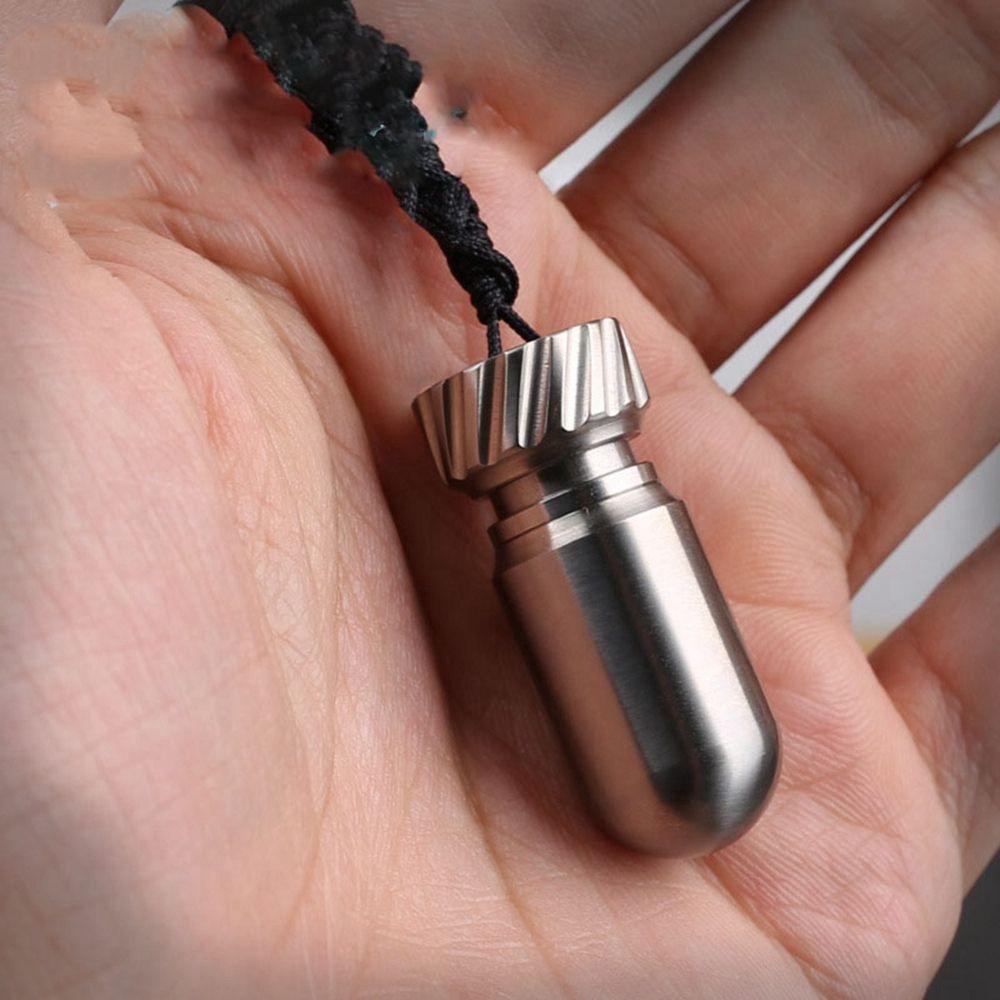 Bình Đựng Nước Mini Bằng Hợp Kim Titan Chống Ẩm Chống Thấm Nước Màu Cầu Vồng