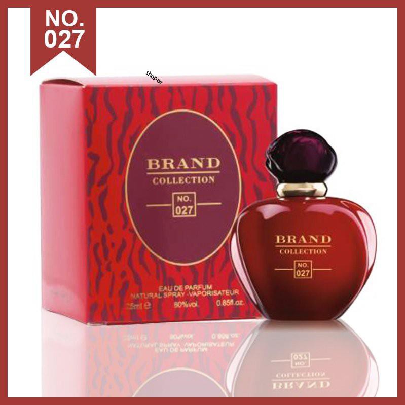 Nước hoa nữ táo đỏ Brand (25ml), nước hoa mùi hương quyến rũ và quý phái, Brand No.027.