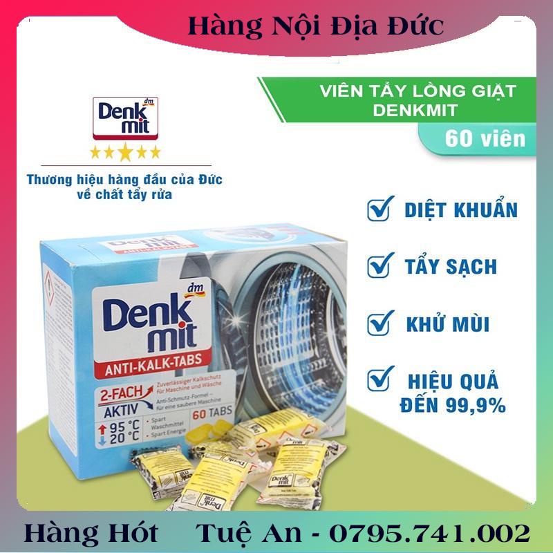VIÊN TẨY LỒNG MÁY GIẶT DENKMIT ĐỨC ,Tẩy Và Chống Bám Cặn Trong Lồng Giặt  .