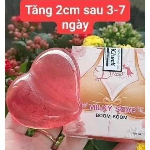 Xà phòng tắm massa thái lan,xà bông nở ngực milky soap chính hãng