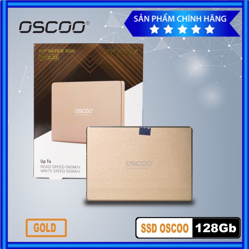 Ổ Cứng  SSD OSCOO 128Gb Gold Chính Hãng | SSD SATA 2.5 inch Laptop, PC - Bảo Hành 3 Năm