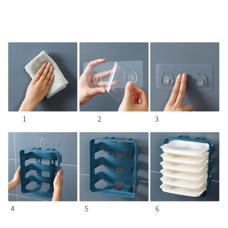 Kệ Nhựa Đựng Thức Ăn Nhiều Tầng Khay Đĩa Nhựa Trong Nhà Bếp | BigBuy360 - bigbuy360.vn