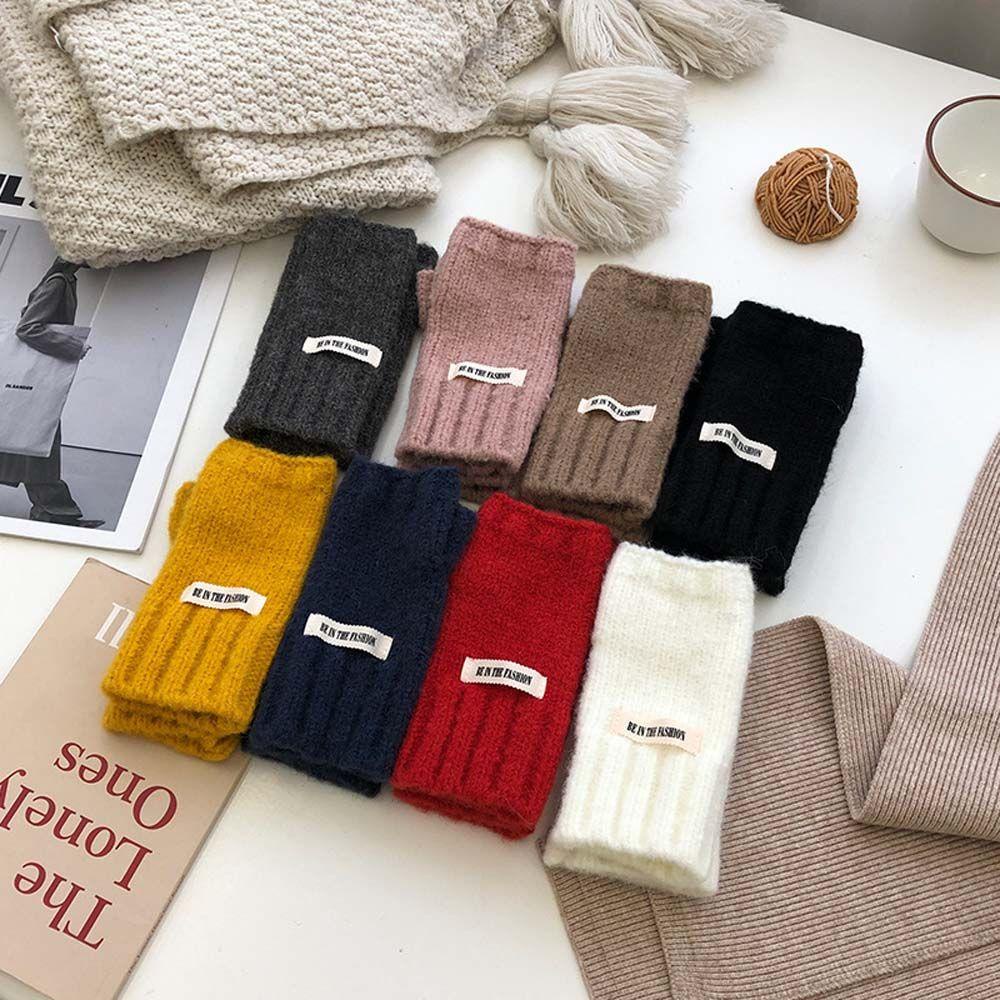 Găng Tay Len Hở Ngón Màu Sắc Thời Trang Cho Nam