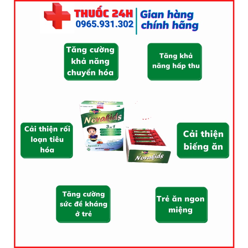 ✅ Siro ăn ngon NOVAKIDS, hỗ trợ kích thích tiêu hóa giúp ăn ngon ngủ tốt và tăng cường sức đề kháng cho bé