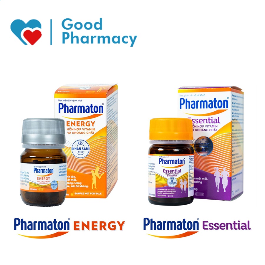 Pharmaton Energy / Pharmaton Essential (New) - Viên uống bổ sung vitamin, khoáng chất, tăng cường sức đề kháng