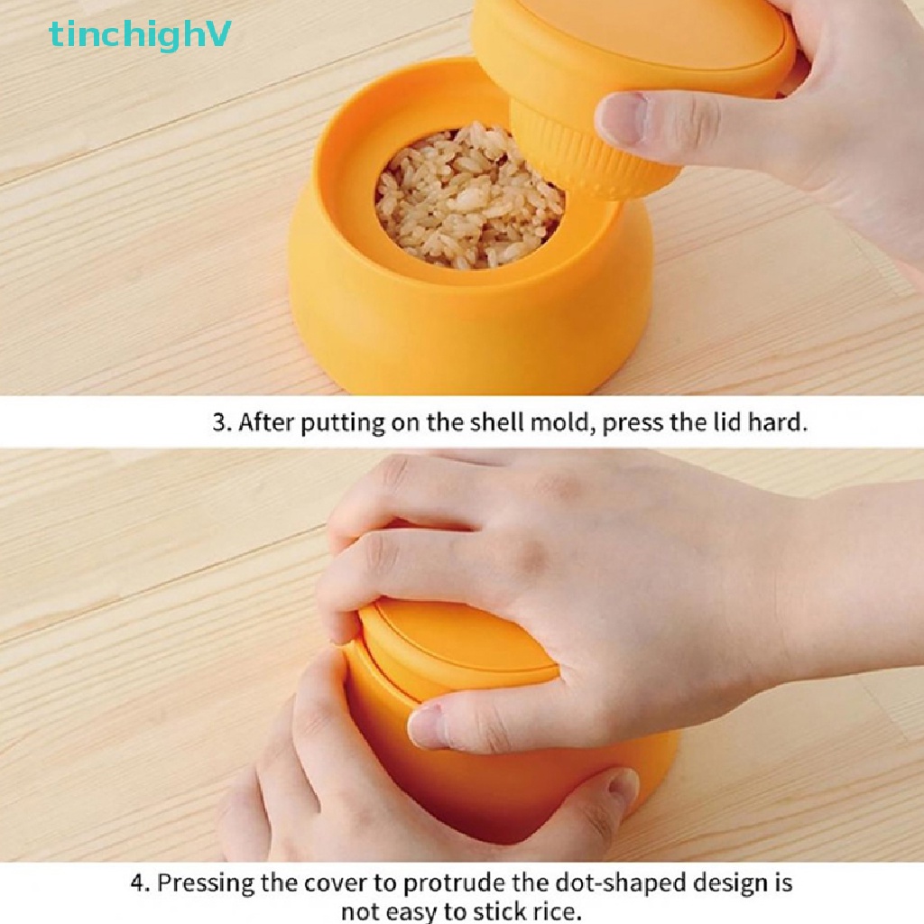 Khuôn Làm Cơm Nắm 3D Bằng Nhựa Chống Dính Tiện Dụng Cho Nhà Bếp