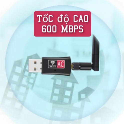 [Hỏa Tốc - BH 6 TH] USB WiFi Tenda U6 300Mbps, Thu sóng WiFi cho Laptop PC máy bàn, làm việc văn phòng lướt web