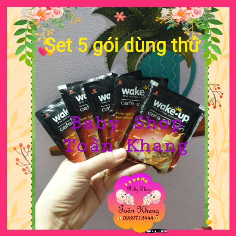 SET 5 GÓI CÀ PHÊ SÀI GÒN WAKE UP 3IN1 (19g x 5)