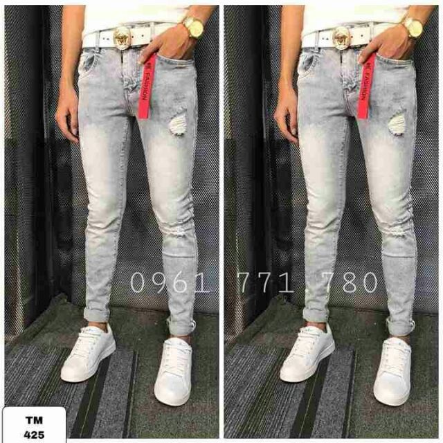 QUẦN JEANS NAM CO DÃN PHONG CÁCH THỜI TRANG CAO CẤP MS759