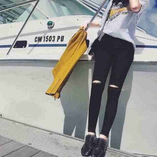 QUẦN KAKI RÁCH GỐI CỰC CHẤT SIÊU SỊN( ảnh thật sp)