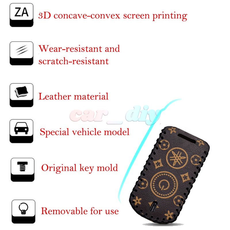 Bao Da Chìa Khóa Điều Khiển Từ Xa Kèm Móc Khóa Cho Yamaha Nmax 2020 2021 AEROX S Xmax Sniper 2021 Y16ZR NVX155 AEROX155 XMAX300 AEROX QBIX