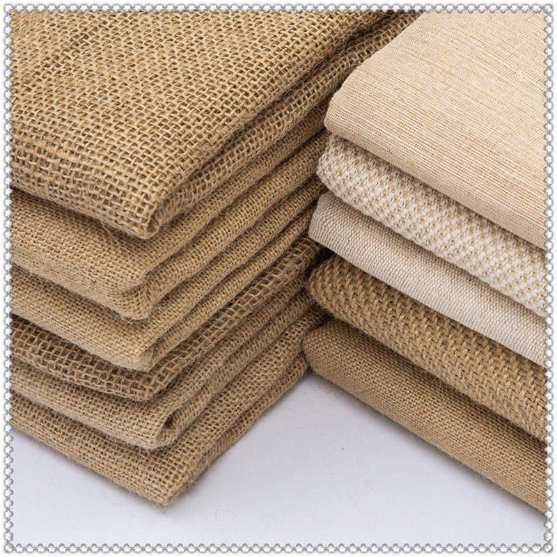 Barbip jute cloth burglasia kempton ring rising sack jute background wall decoration cloth manual DIY