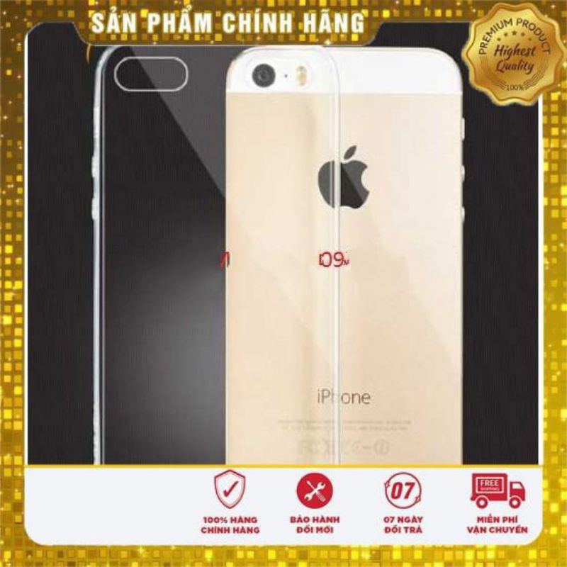 Ốp silicon trong suốt IPHONE 5 5s HOCO