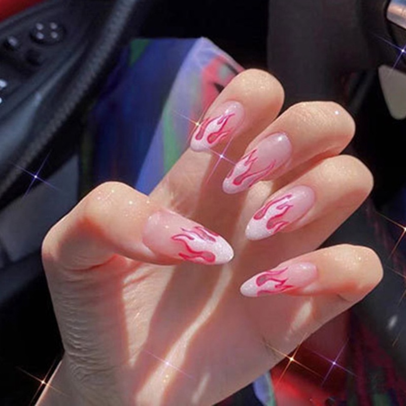 Hộp 24 Móng Tay Giả Kiểu Pháp