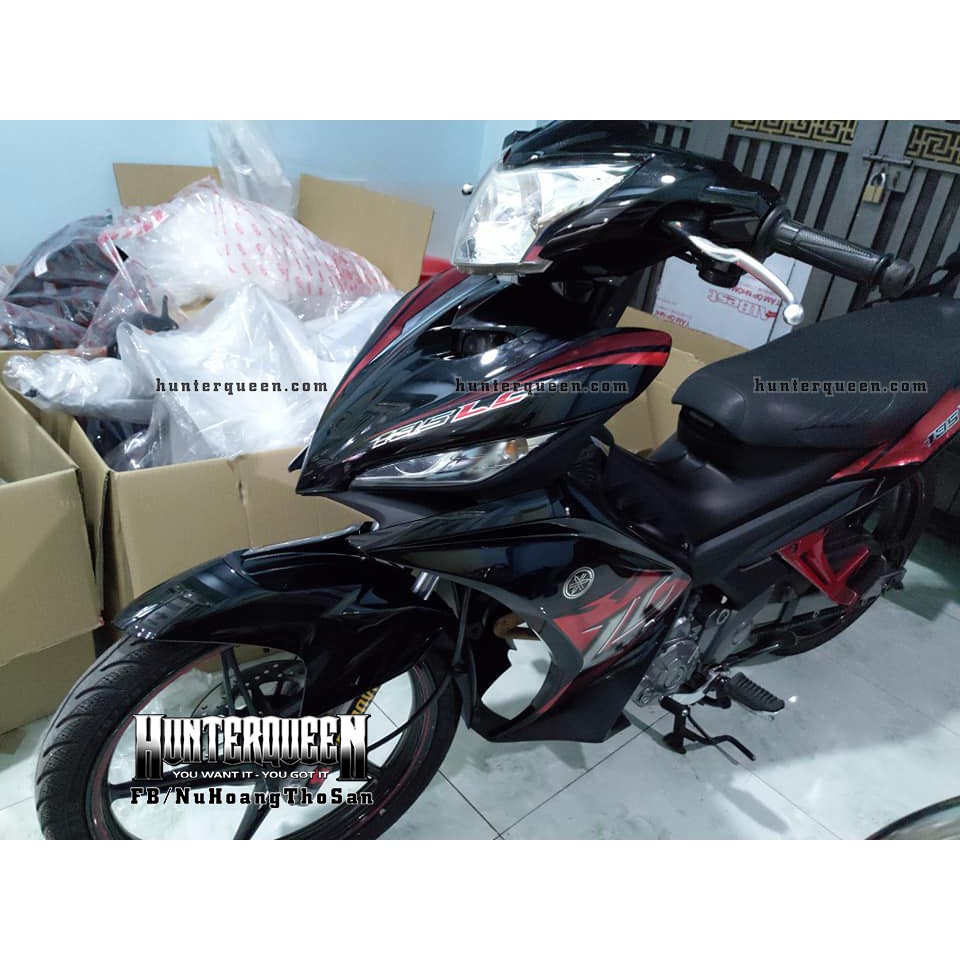 Tem rời Exciter 2011 - Chất liệu crom - LC 2017 xe đen - Tùy chỉnh theo yêu cầu