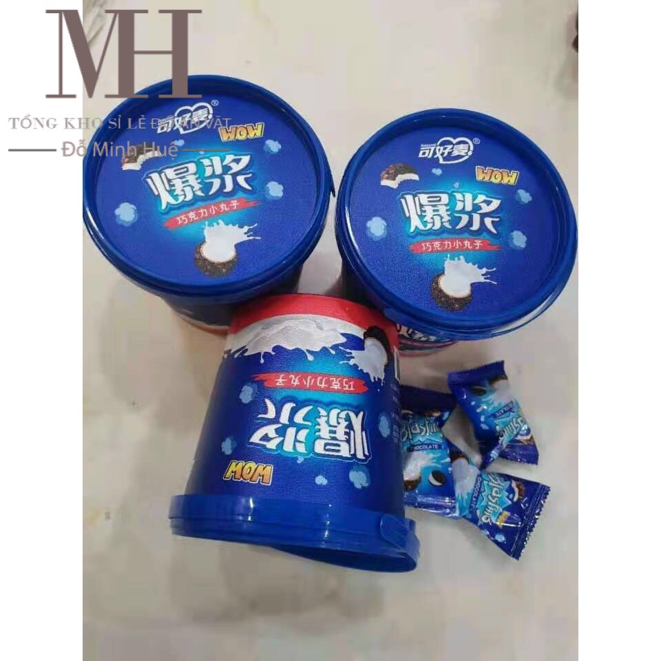 Hộp 118g Bánh Oreo Socola Nhân Chảy 3 Lớp vị Socola / dâu tây / Pho mai hộp 118g ăn vặt Siêu Ngon