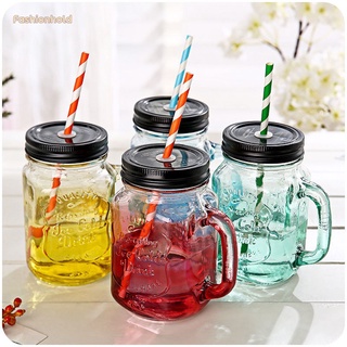 Fashion Vintage Mason Glass Drinking Jar 500ml Retro 17oz