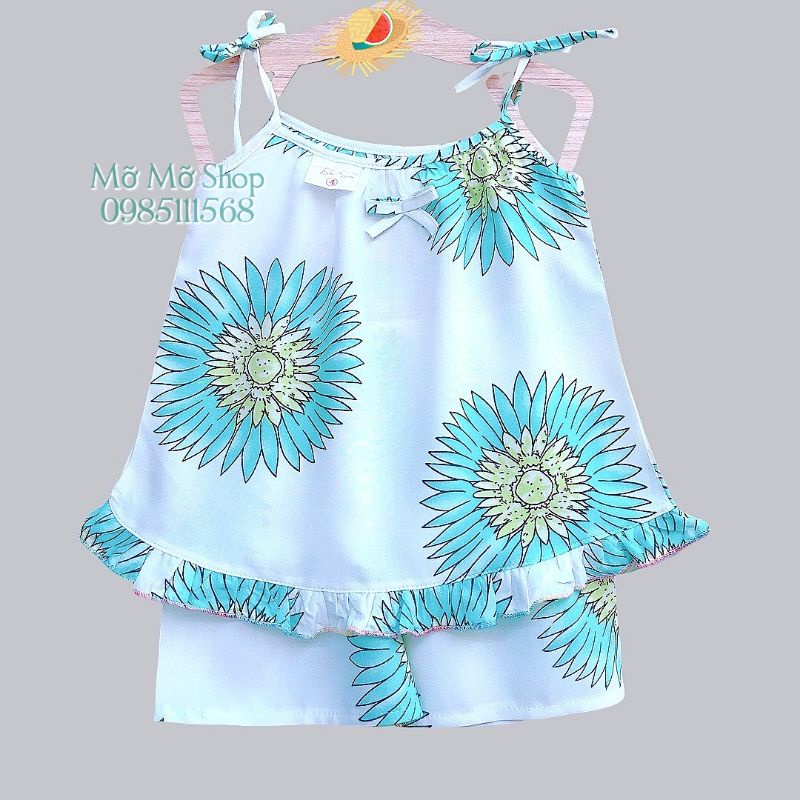 Bộ tole 2 dây quần đùi bé gái từ 8 - 25kg (được chọn mẫu)