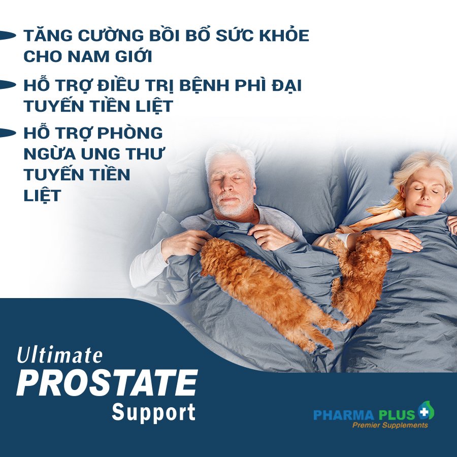 Viên Tiền Liệt Tuyến [Nhập Mỹ] |Pharma Plus Ultimate Prostate Support - Chính Hãng | Giảm Tiểu Đêm, U Xơ - Lọ 60 Viên