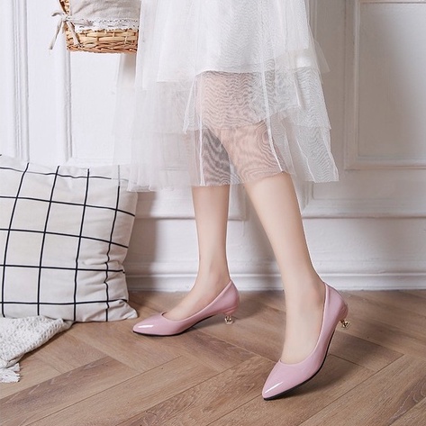 Giày Cao Gót Mũi Nhọn Đơn Giản Thời Trang Hàn Quốc Cho Nữ