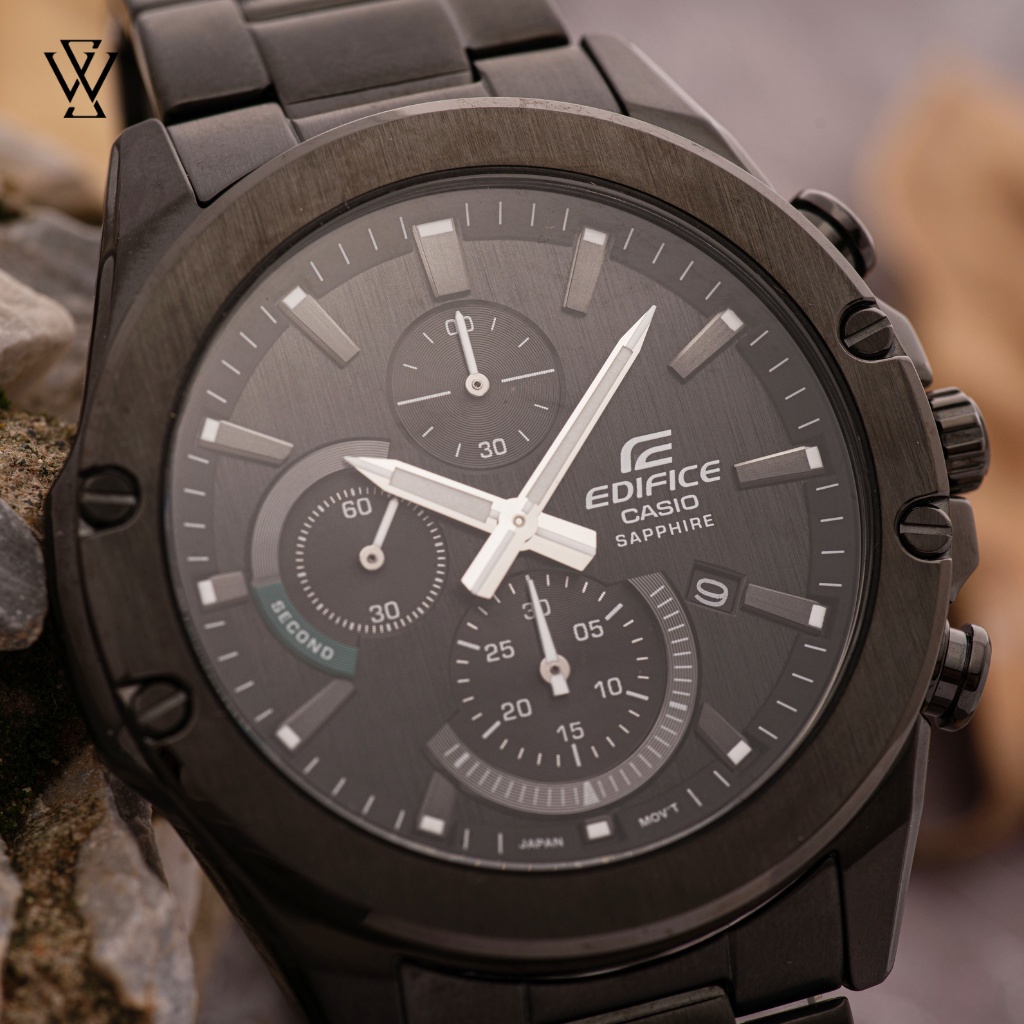 Đồng Hồ Điện Tử Nam Casio Edifice WATCHSTORE EFR-S567DC-1AVUDF, Kính Sapphire 45.4mm, Dây Kim Loại, Vỏ Thép Không Gỉ