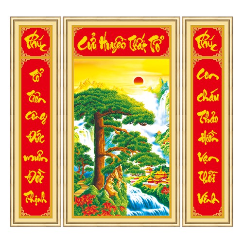 TRANH ĐÁ CỬU HUYỀN THẤT TỔ 77365