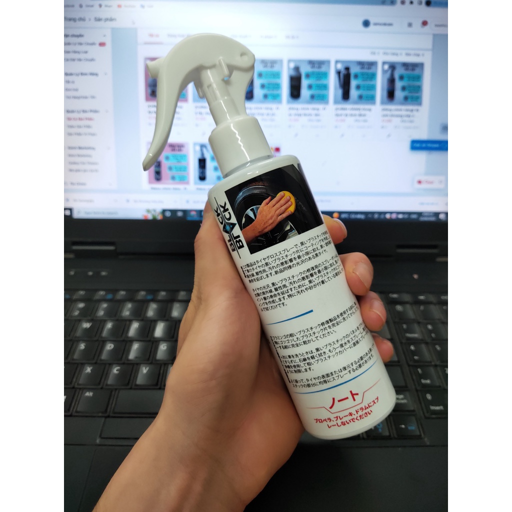 [Hàng chính hãng - Free ship] Chai xịt đánh bóng làm sạch lốp xe - Bảo vệ lốp xe Samurai Care 200ml