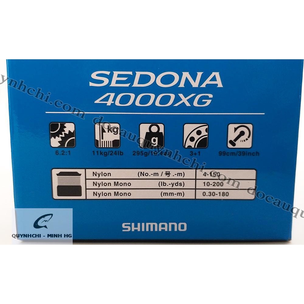 MÁY CÂU SEDONA 4000XG SHIMANO CHÍNH HÃNG 4000XG 03688