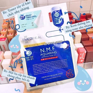 Mặt Nạ Cấp Ẩm 3 Bước MEDIHEAL S.THE 3 Step Mask N.M.F