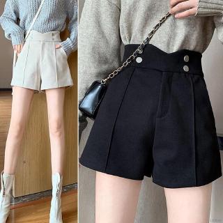 Quần Short Len Lưng Cao Có Túi Cho Nữ