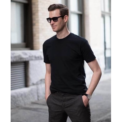 Áo phông nam , áo thun nam cổ tròn trơn DEFOXX 12 màu trend cotton 4 chiều - ATDF1