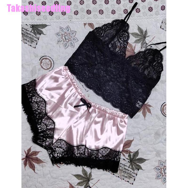 Bộ Đồ Ngủ Ren Quyến Rũ 2 Món Cho Nữ