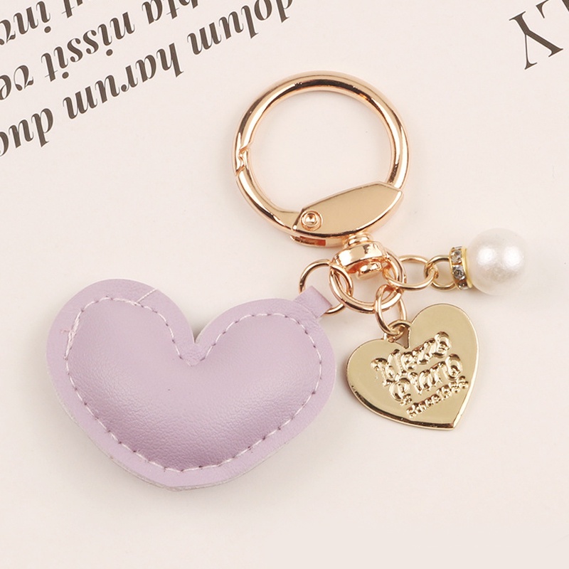 Ailigap Móc Khóa Da Hợp Kim Nhiều Màu Sắc Thời Trang Sang Trọng Tươi Tắn Trang Trí Túi Xách