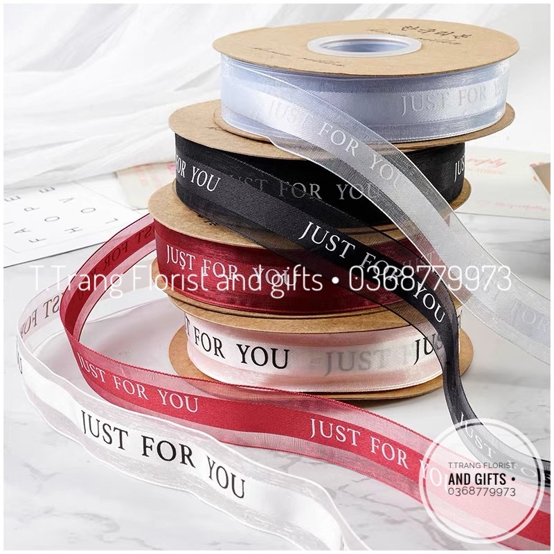 Dây Ruy Băng &quot; Voan Lụa Just For You &quot;nhiều màu
