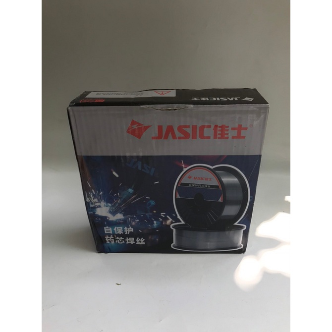Cuộn dây máy hàn mig không dùng khí 5 kg đẹp JASIC 1.0