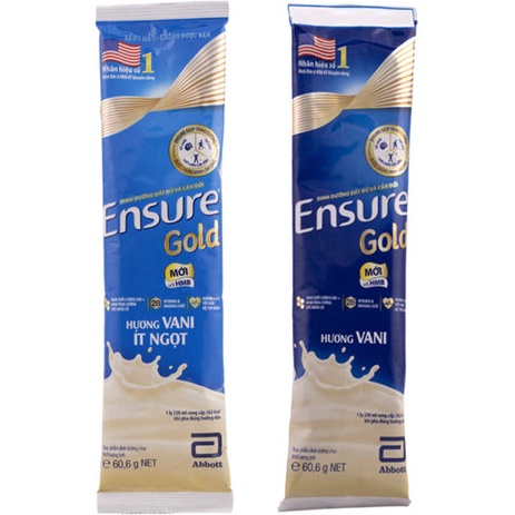 Ensure Gold 60.6g vị vani , cafe, hạnh nhân , lúa mạch
