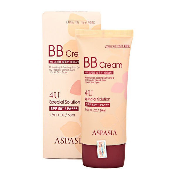 Kem nền chống nắng Aspasia 4U special B.B Solution Cream Spf50 pa+++ | BigBuy360 - bigbuy360.vn