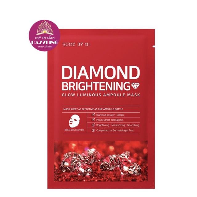 Lẻ Miếng Mặt Nạ Trắng Da Some By Mi Diamond Brightening (Màu Đỏ)